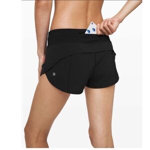 Lululemon speed up shorts black 10